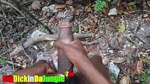 Horny boy dirty talks while stroking huge dick solo.