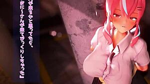 Papakatsu JK In Anime Cowgirl Riding Creampie