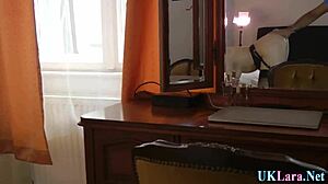 Jizz Mouthed Mature Sucks Big Cock in Stockings and Heels. British Milf Loves Every Drop.