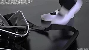 B crush in fetish setting.