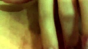 Ritafox boldly masturbates shaved redhead pussy on webcam