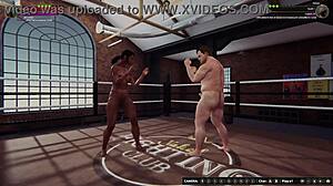 Unbelievable! Ethan vs Dela III Naked Fighter 3D Wrestling Match!