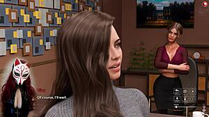 Wow, regarde pas de culotte sous son bureau dans ce jeu !