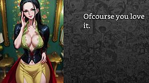 faygrey and nico robin dominate with joi and ball kicking