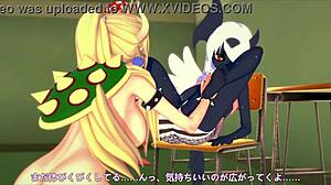 bowsette gets wild with that absol-sexo lesbian chick 😏