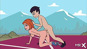 anime girl licks pussy in hentai scene