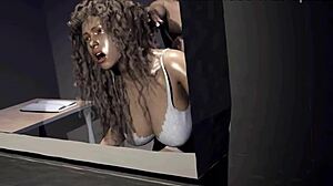 Deborah moans during big tit fucking!
