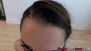 uhh, suckin’ this teen’s face got jizzed all over... oops!