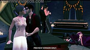 Masquerade Night Features 3D Hentai Orgy Action