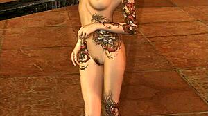 3d Cg Brunette Babe With Pigtails Hentai Porn In 3d Pigtails Cartoon Tattoo Anime