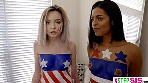 हेय, क्या तुम इस मेमोरियल डे सौतेली बहन टीन 18+ थ्रीसम में जॉइन करना चाहते हो?