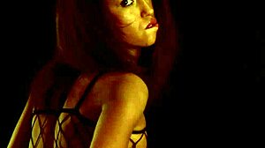 Russian Babe Fingers Herself in Stockings