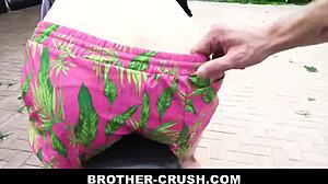 Yo, little stepbrother shows me sucking and raw riding!