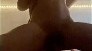 xxxhannah1 with small tits and shaved pussy squirting on cock