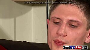 Solo Gay Scouser Pounds Hard in Athletic Masturbation