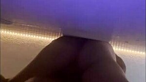 xxxhannah1 with small tits and shaved pussy squirting on cock