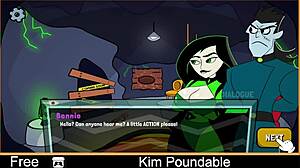 i'm kim, feeling so poundable in this hentai parody
