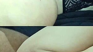 Buceta apertada do clitóris grande e os seios grandes naturais pulando enquanto meto rápido e forte sexo missionário