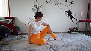 What secrets unfold in this steamy yoga lesson 340 session?