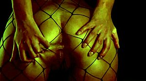 Russian Babe Fingers Herself in Stockings