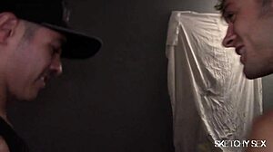 what happens in intense gay cum rush scene