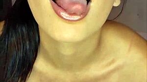 Claudia Bavel Masturbates Hard in Front of Neighbor Until Climax