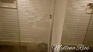 Leo Ogro caught me using toys in the bathroom for some fun.