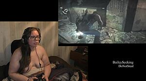 Naked Evil Within Play: Big Ass Brunette in Part 4.