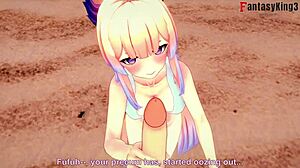 does kokomi give bikini blowjob in genshin impact?