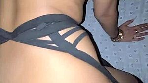 Woman Fucks Multiple Men in Dark Room, Gets Cum in Mouth