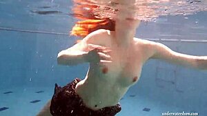 Big Tits Brunette Mia Underwater Naked