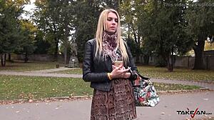 Brave European Girls Fuck Stranger's Big Cock Outdoors Without Fear