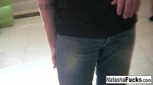 Natasha nice enjoys a little 18+ alone time by herself