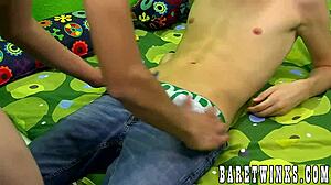 Blond 18yo Corey Jakobs Bareback Rides Big Cock for Facial