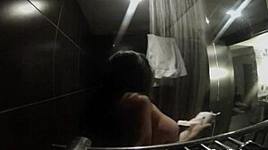 Romi rain hot shower masturbation