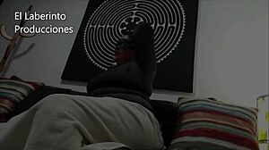 Chubby Mexican Woman Masturbates Behind Mask in Front of Cameras