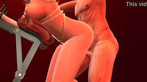 redhead enters the red room for a subtle experience