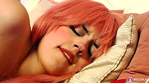 Anime-tyttö Rihanna Black tulee kovasti pinkillä lelulla!