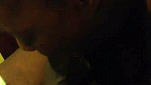 Damn, sucking this huge black cock feels insane!