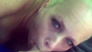 Slutty Wife Gives Blowjob Then Rides Husband Pov