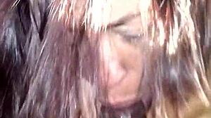 Super Head Cum Slut Slurps Black Pole