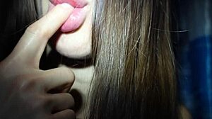 Amateur Anal Sex in Bathroom Leads to Facial