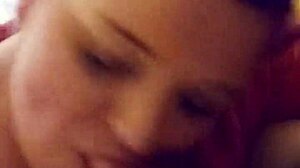 She loves sucking my cock in this casual scene