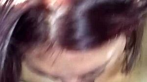 Super Head Cum Slut Slurps Black Pole