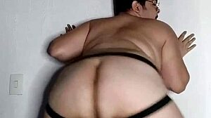 chubby gay man showing off his body