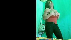 Man, this nympho Latina's tits are pure Christmas heat! 🔥