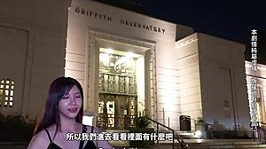 Hey, lustful Asian girl shines in American honeymoon clip