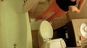 i watch brett rossi showering and touching her big tits... oops