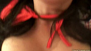 is britney riding that wood hard on her pussy?