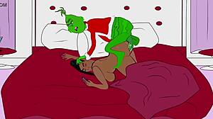 Ebony couple riding big cock in reality